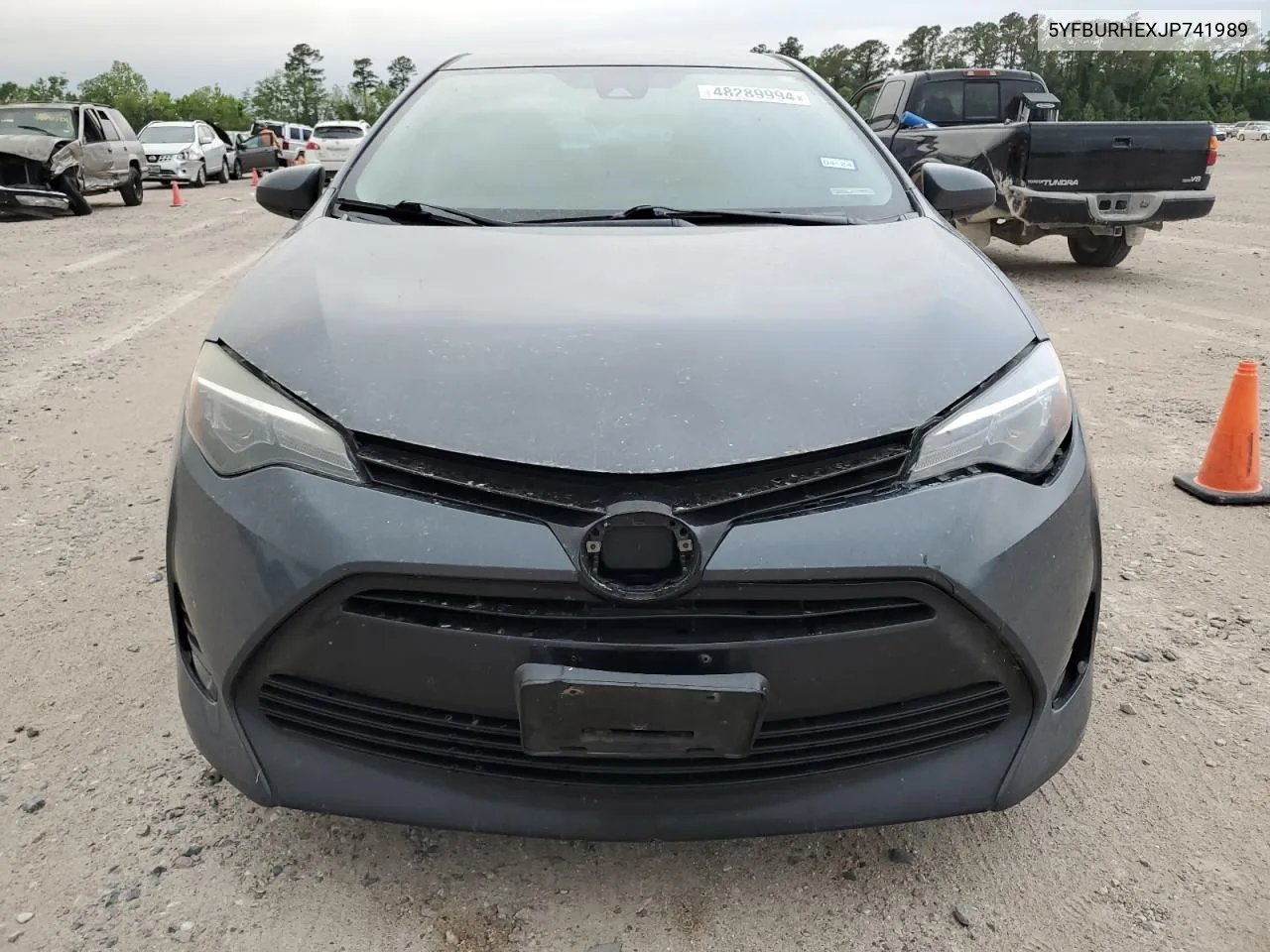 2018 Toyota Corolla L VIN: 5YFBURHEXJP741989 Lot: 48289994