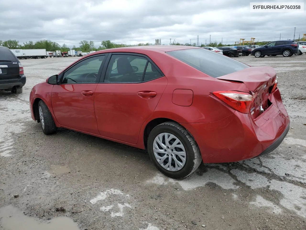 2018 Toyota Corolla L VIN: 5YFBURHE4JP760358 Lot: 51261664