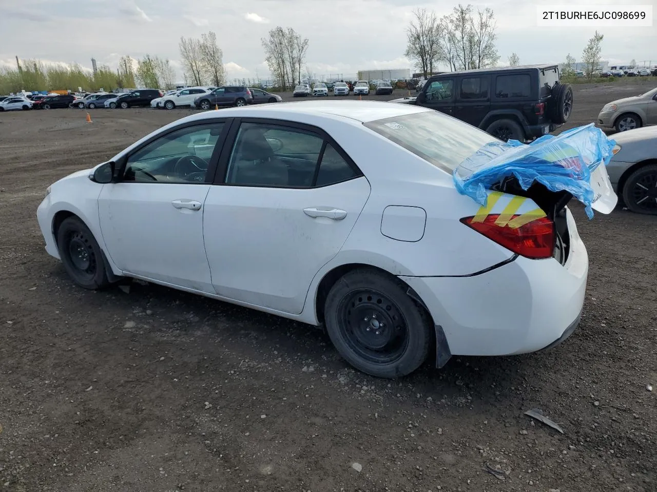 2018 Toyota Corolla L VIN: 2T1BURHE6JC098699 Lot: 54396864