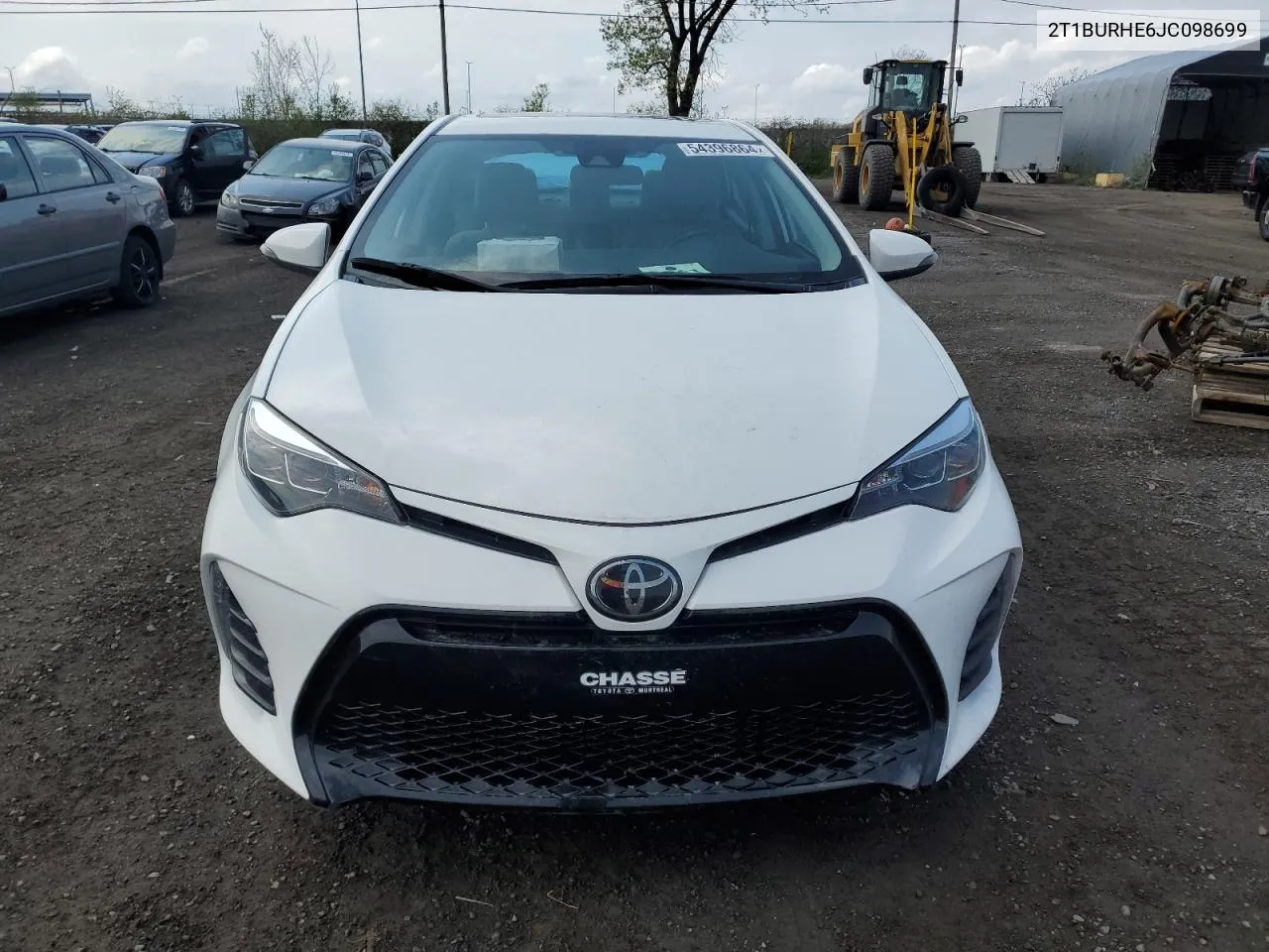 2018 Toyota Corolla L VIN: 2T1BURHE6JC098699 Lot: 54396864