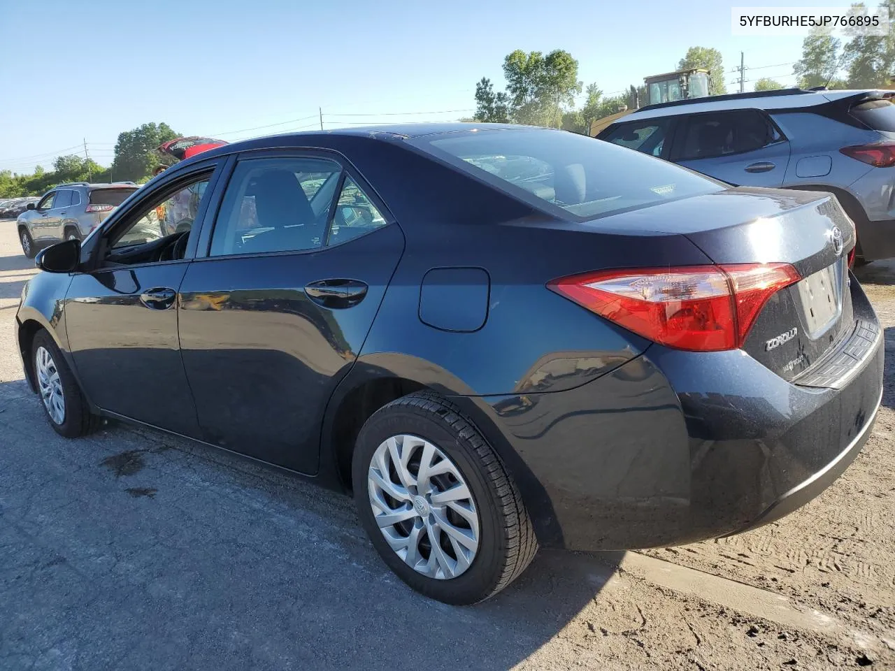 2018 Toyota Corolla L VIN: 5YFBURHE5JP766895 Lot: 57563364