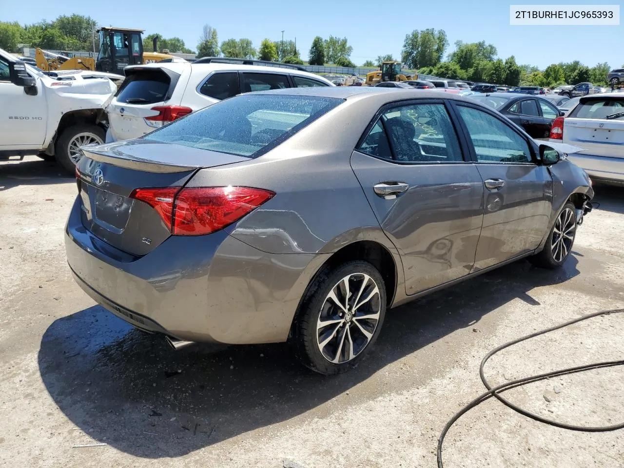 2018 Toyota Corolla L VIN: 2T1BURHE1JC965393 Lot: 58052094