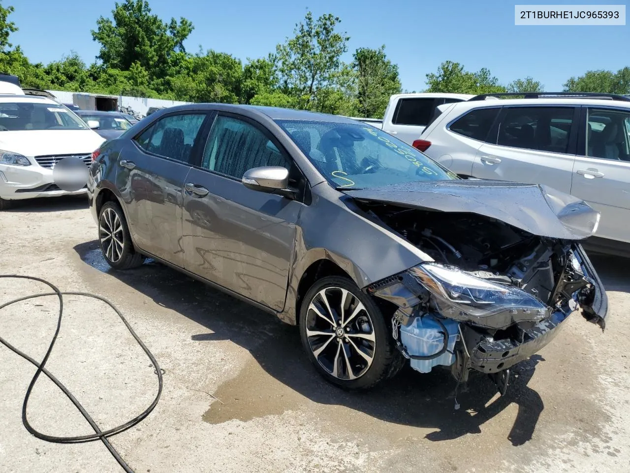 2018 Toyota Corolla L VIN: 2T1BURHE1JC965393 Lot: 58052094