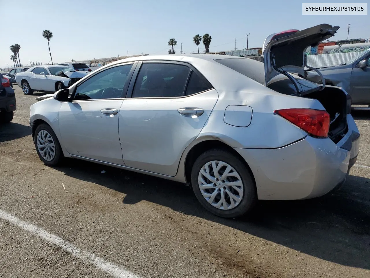 2018 Toyota Corolla L VIN: 5YFBURHEXJP815105 Lot: 58125984