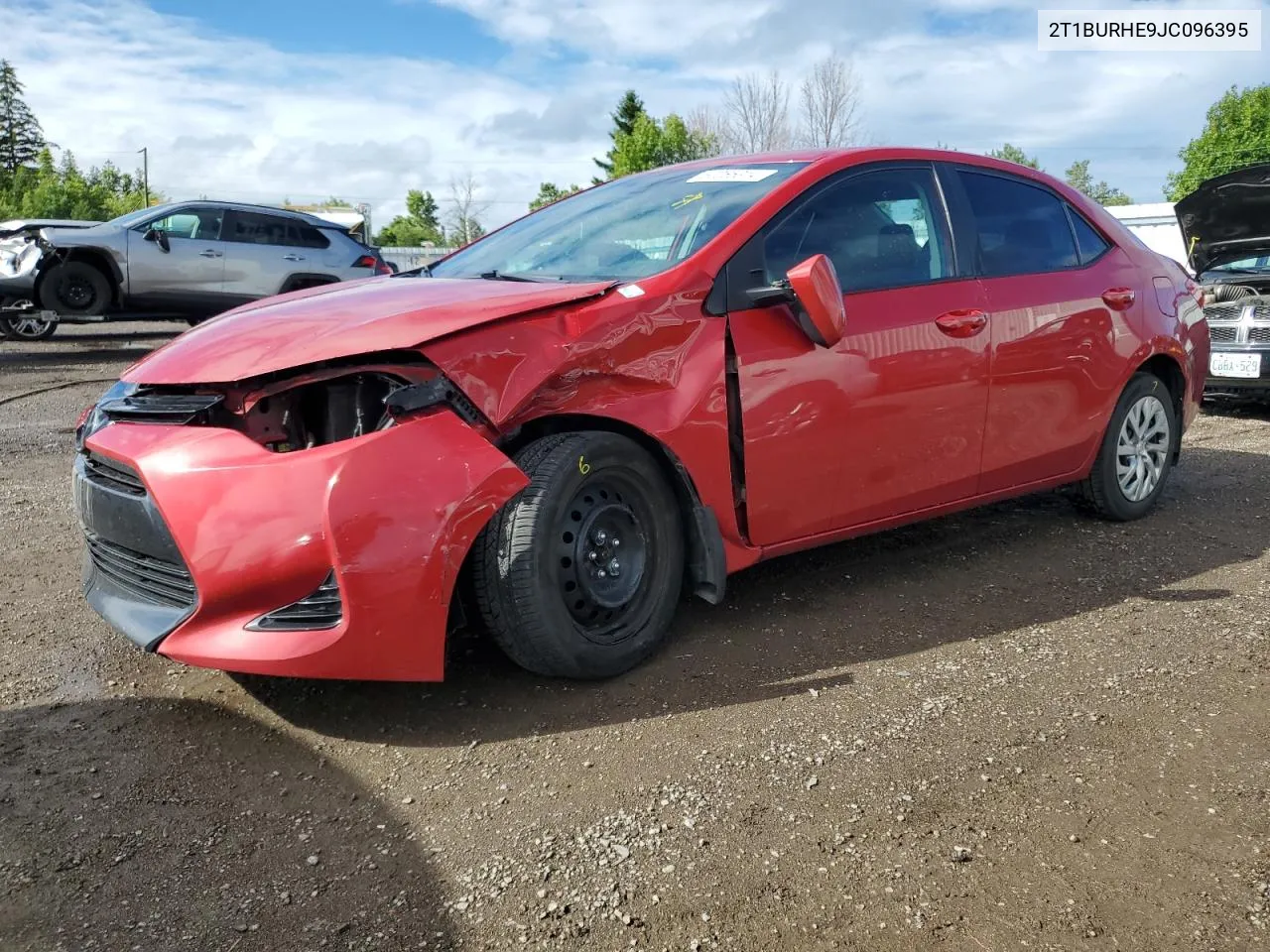 2018 Toyota Corolla L VIN: 2T1BURHE9JC096395 Lot: 62065314