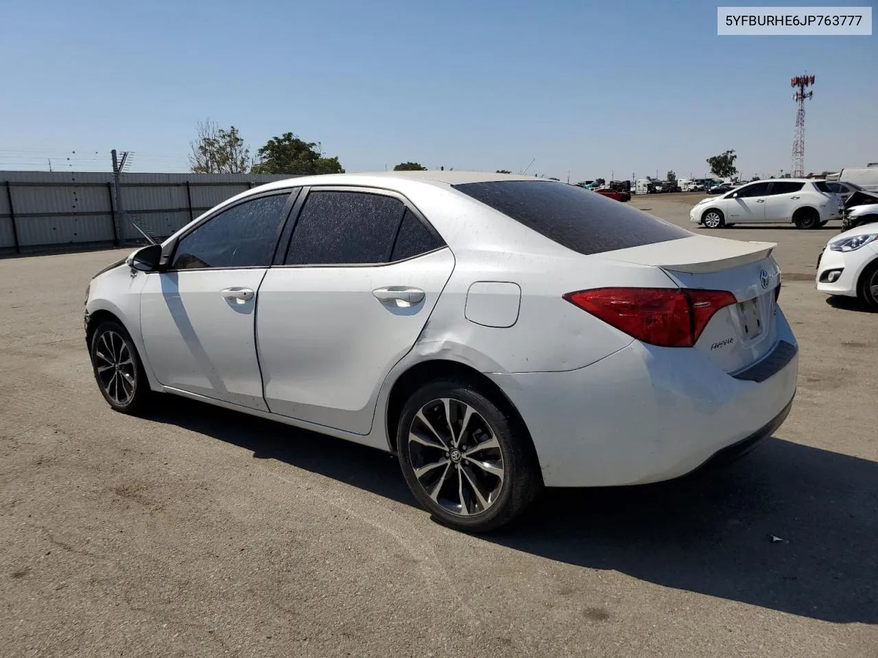 2018 Toyota Corolla L VIN: 5YFBURHE6JP763777 Lot: 63278044