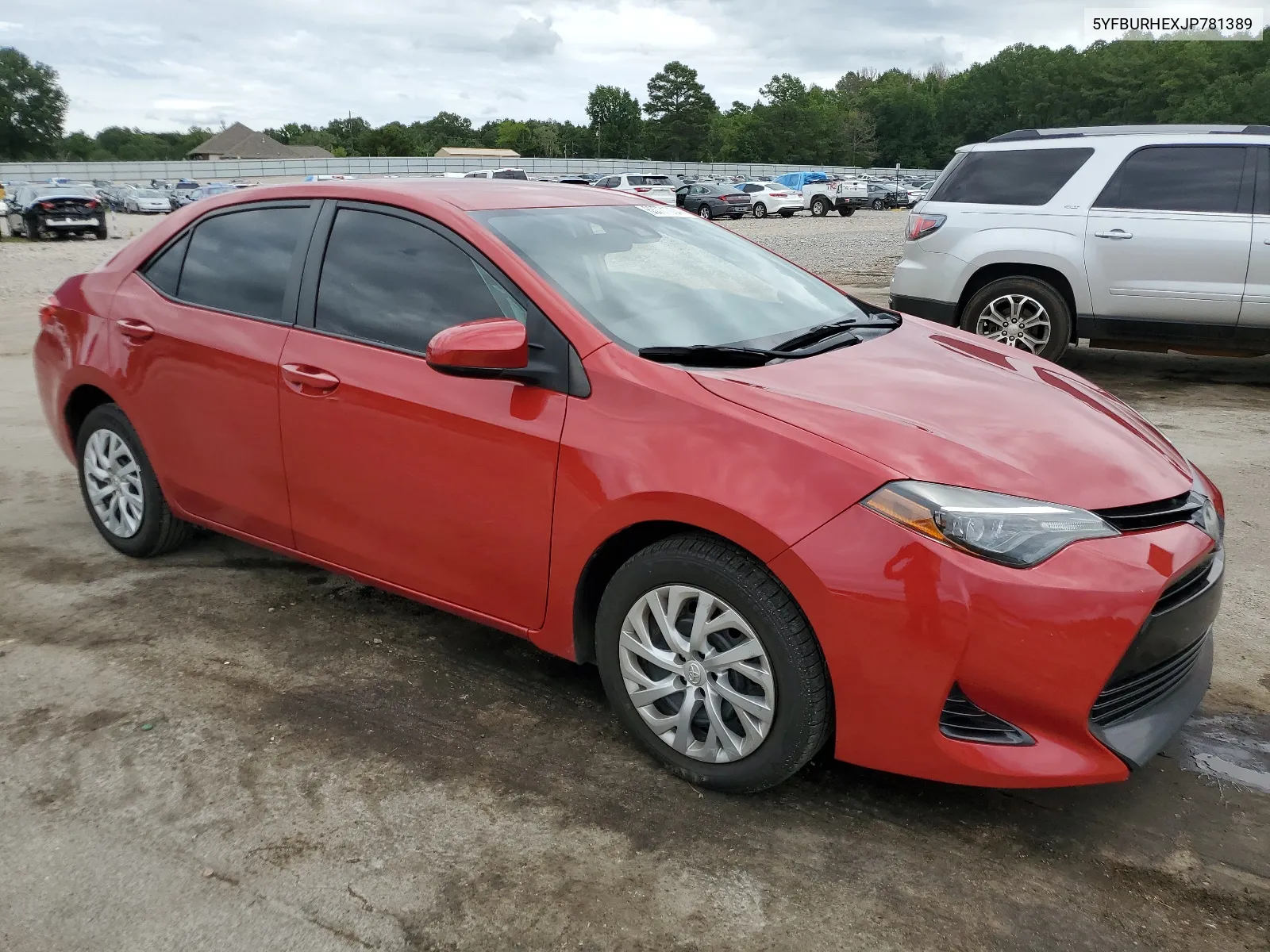 2018 Toyota Corolla L VIN: 5YFBURHEXJP781389 Lot: 63771004