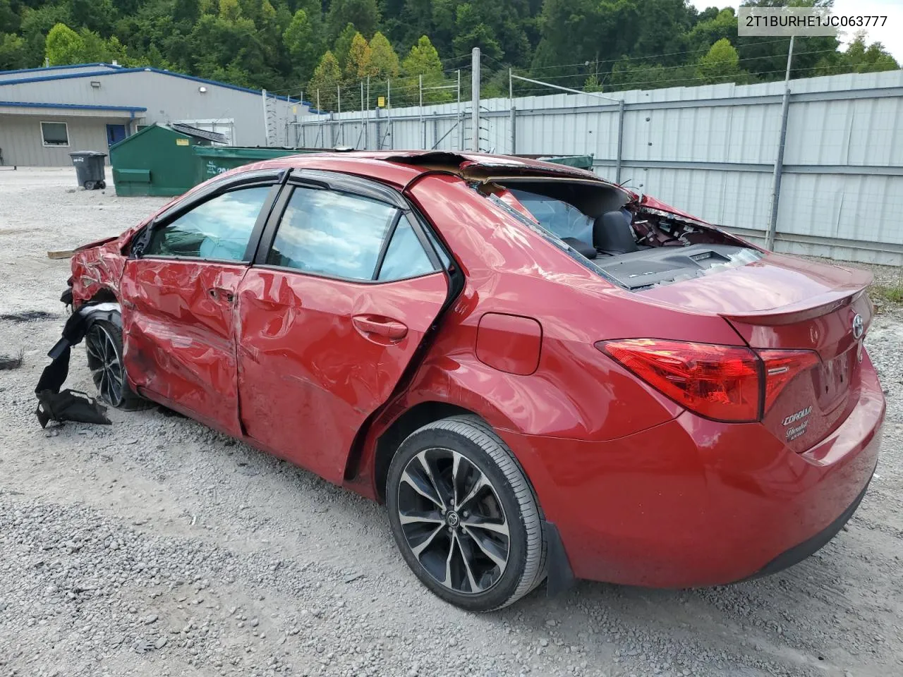 2018 Toyota Corolla L VIN: 2T1BURHE1JC063777 Lot: 64035844