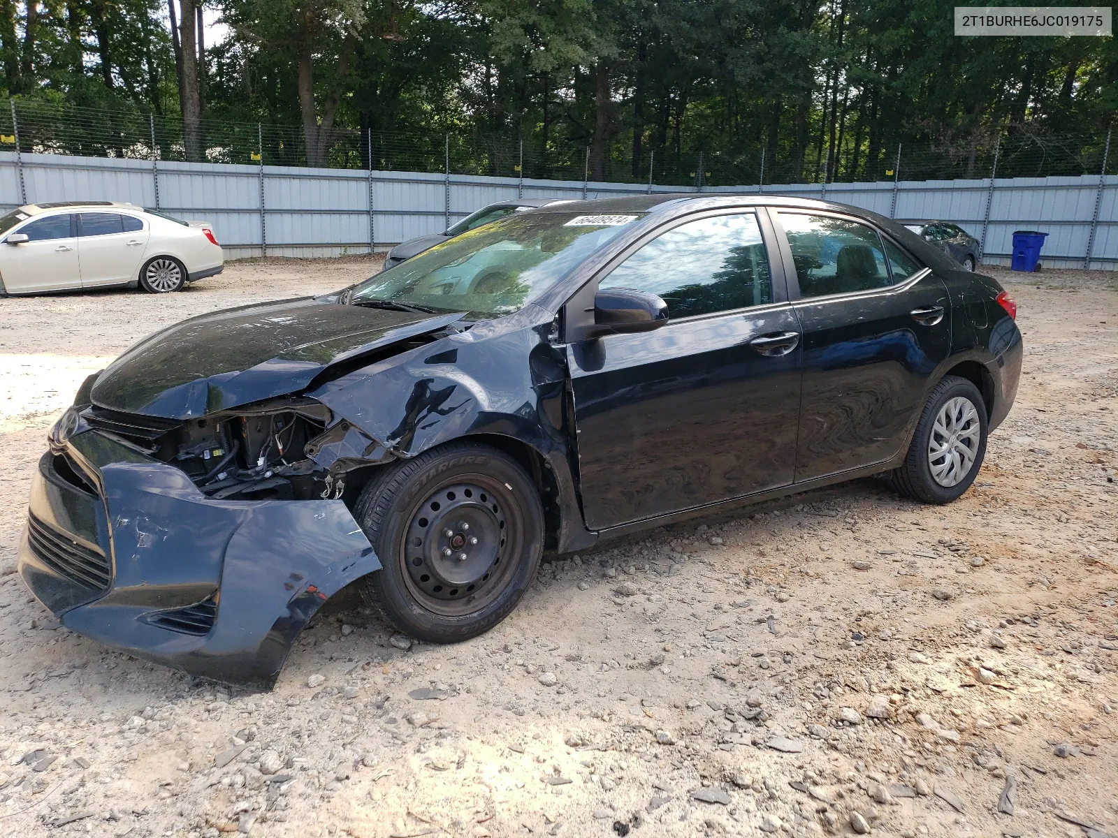 2018 Toyota Corolla L VIN: 2T1BURHE6JC019175 Lot: 66409574