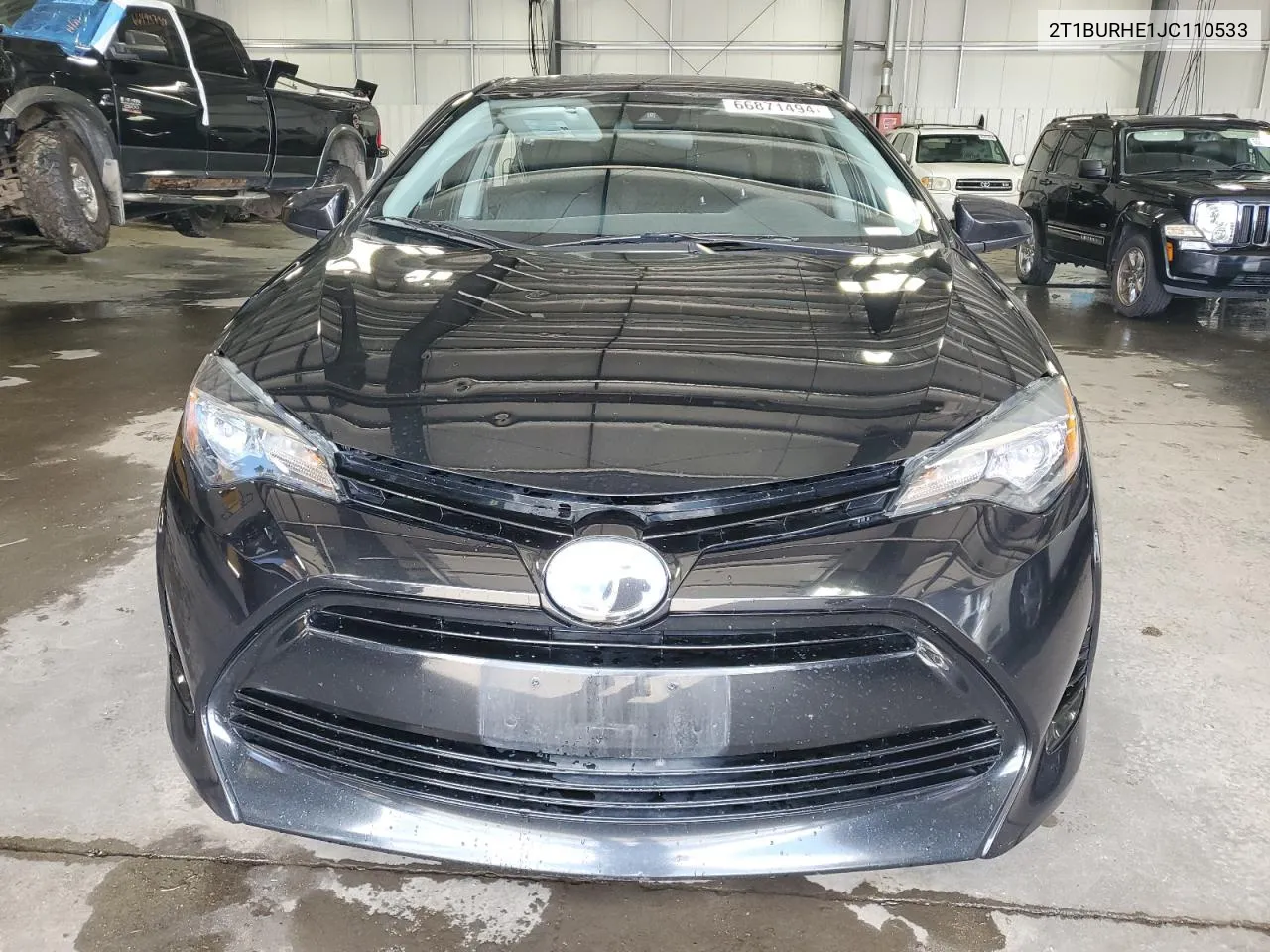 2018 Toyota Corolla L VIN: 2T1BURHE1JC110533 Lot: 66871494