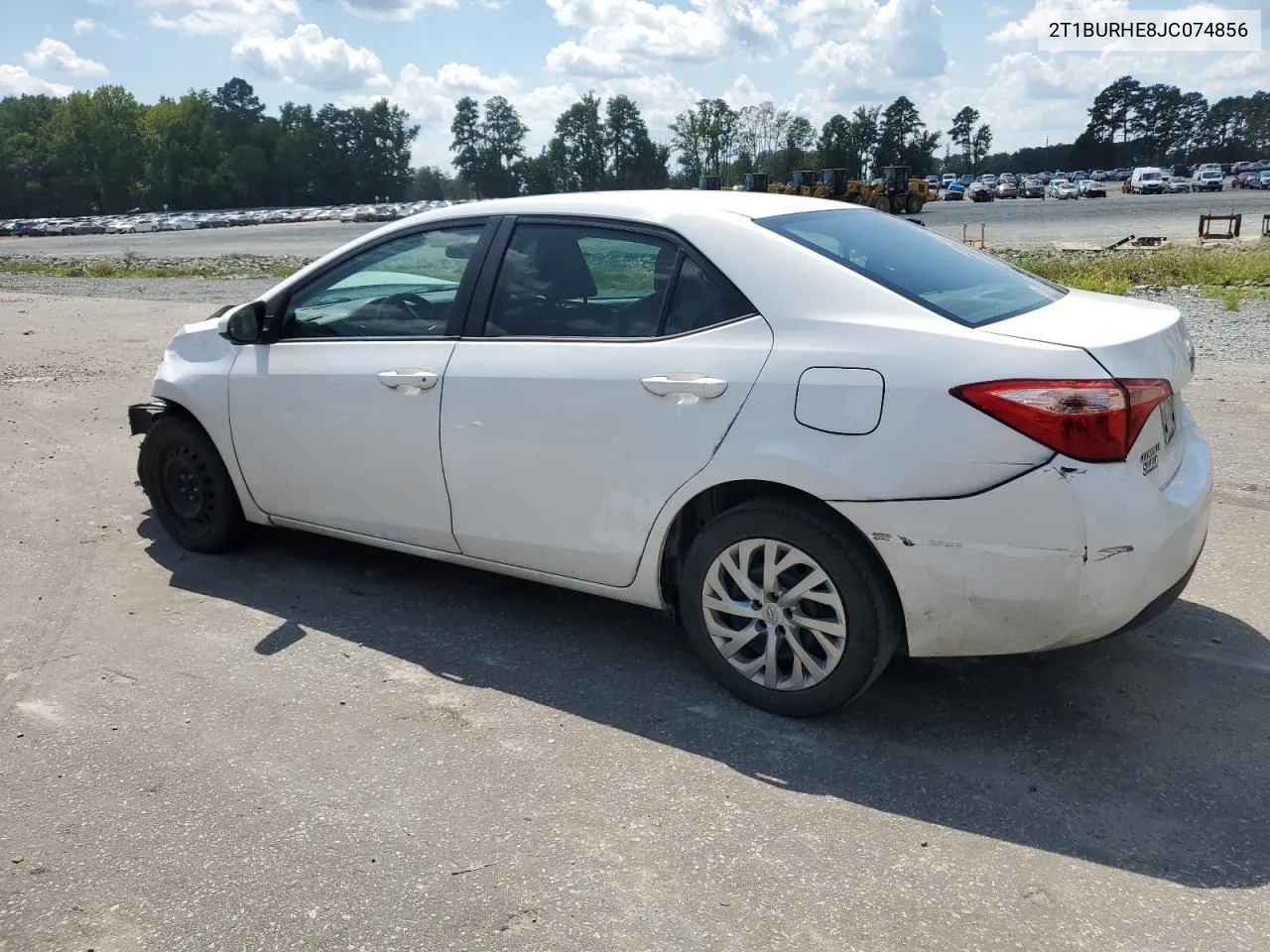 2018 Toyota Corolla L VIN: 2T1BURHE8JC074856 Lot: 67556724