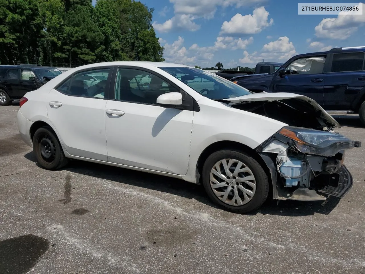 2018 Toyota Corolla L VIN: 2T1BURHE8JC074856 Lot: 67556724