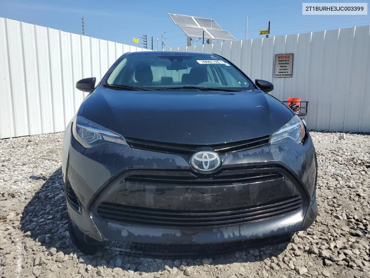 2T1BURHE3JC003399 2018 Toyota Corolla L