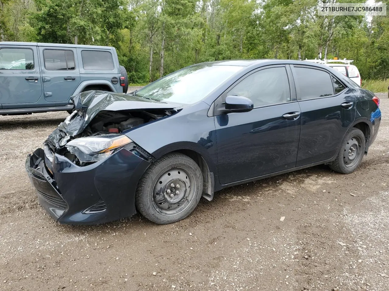 2018 Toyota Corolla L VIN: 2T1BURHE7JC986488 Lot: 67823144