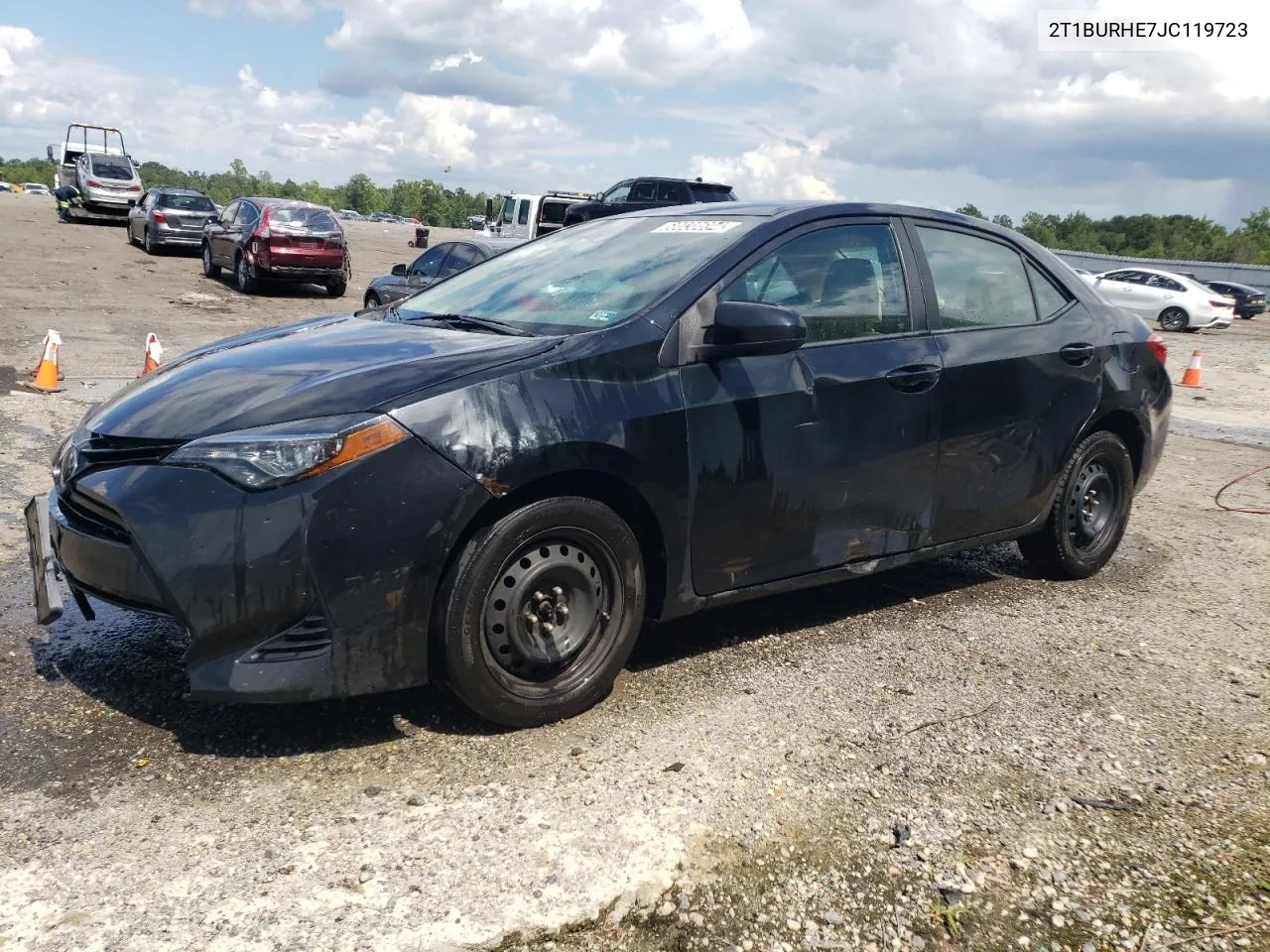 2018 Toyota Corolla L VIN: 2T1BURHE7JC119723 Lot: 68038694