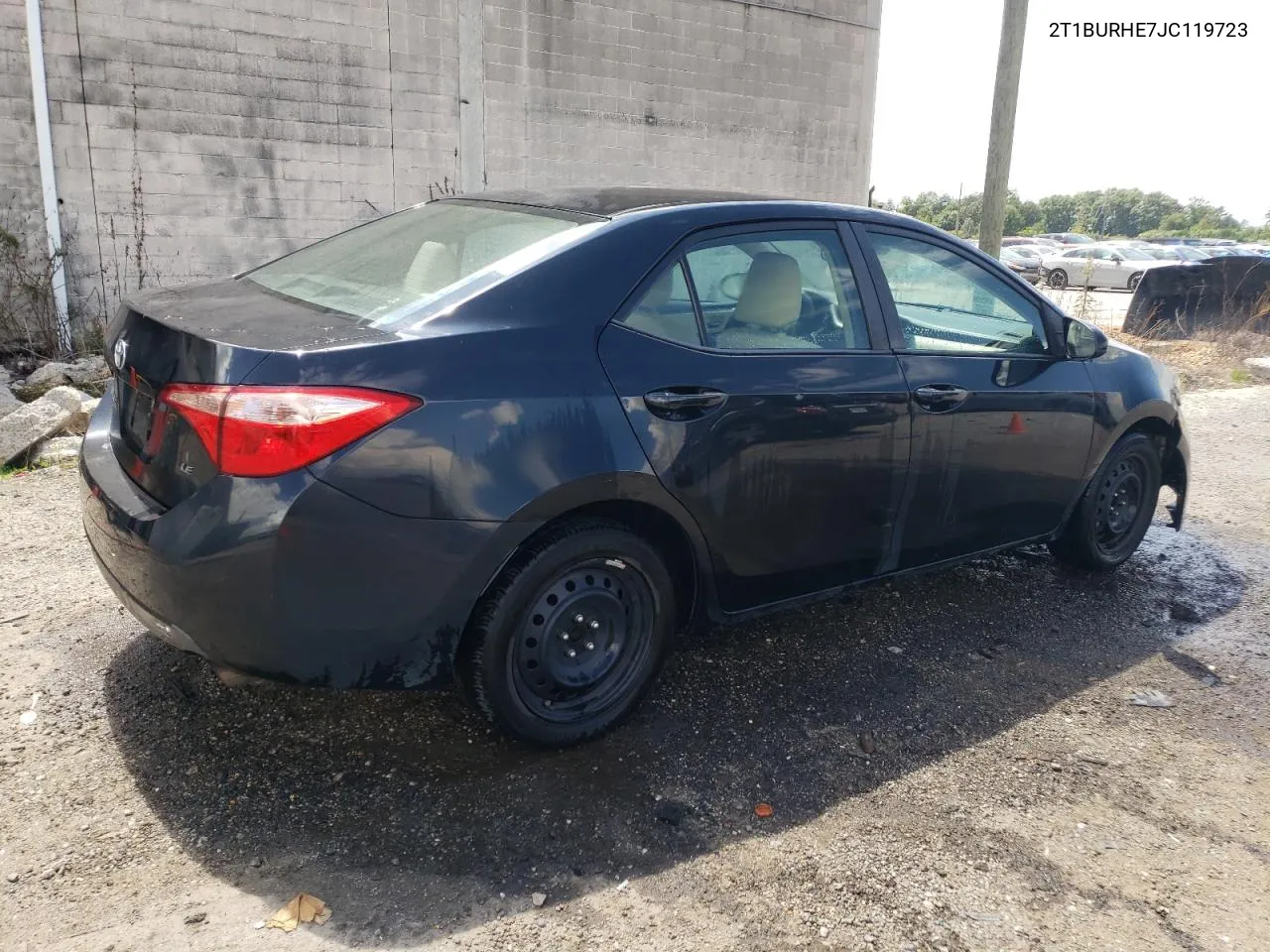 2018 Toyota Corolla L VIN: 2T1BURHE7JC119723 Lot: 68038694