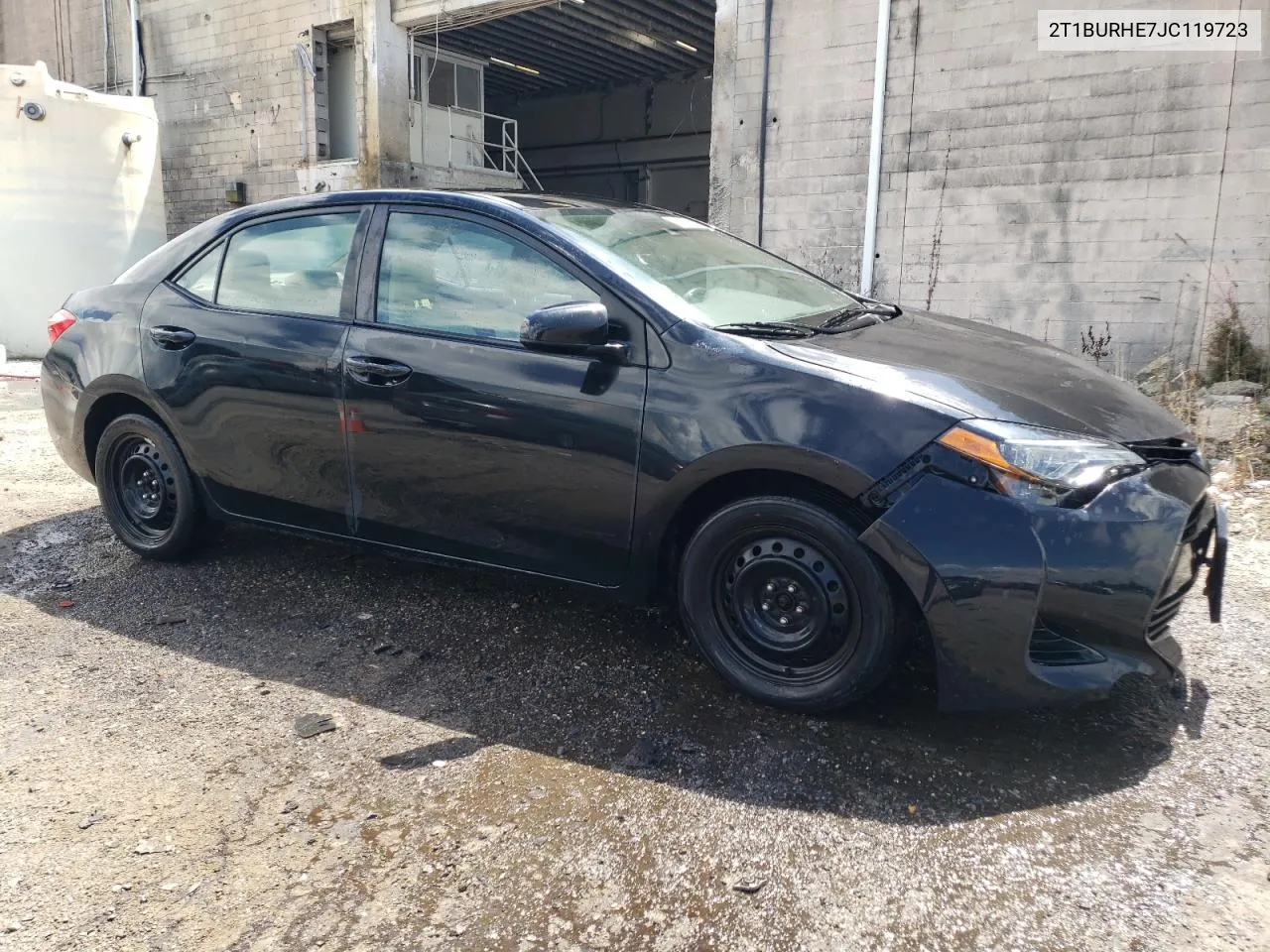 2018 Toyota Corolla L VIN: 2T1BURHE7JC119723 Lot: 68038694