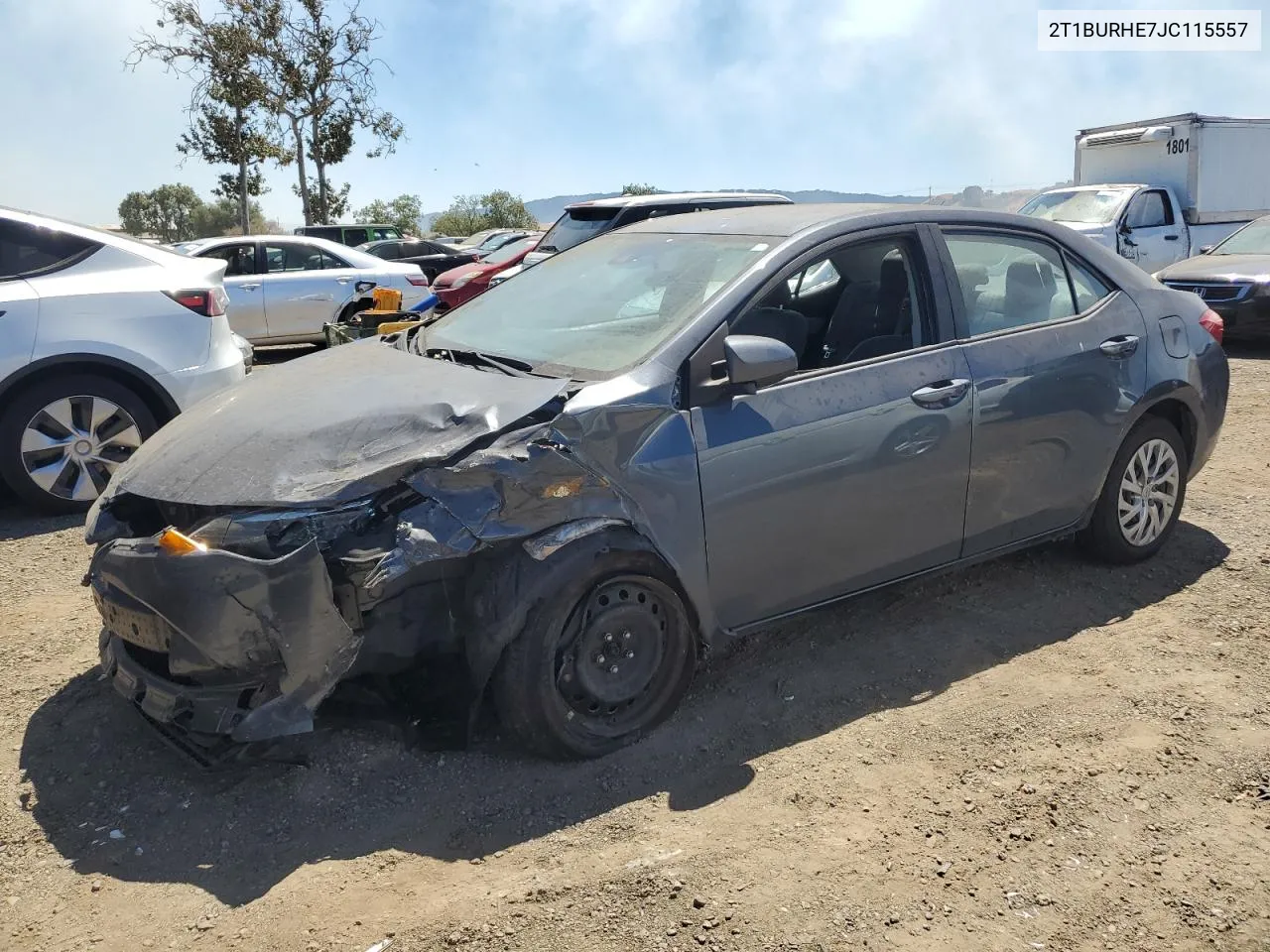 2018 Toyota Corolla L VIN: 2T1BURHE7JC115557 Lot: 68145794