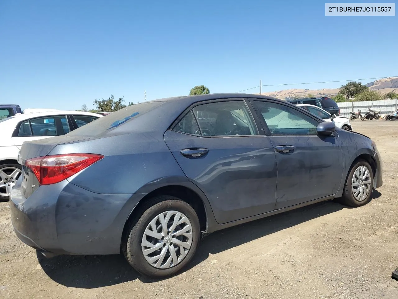 2018 Toyota Corolla L VIN: 2T1BURHE7JC115557 Lot: 68145794