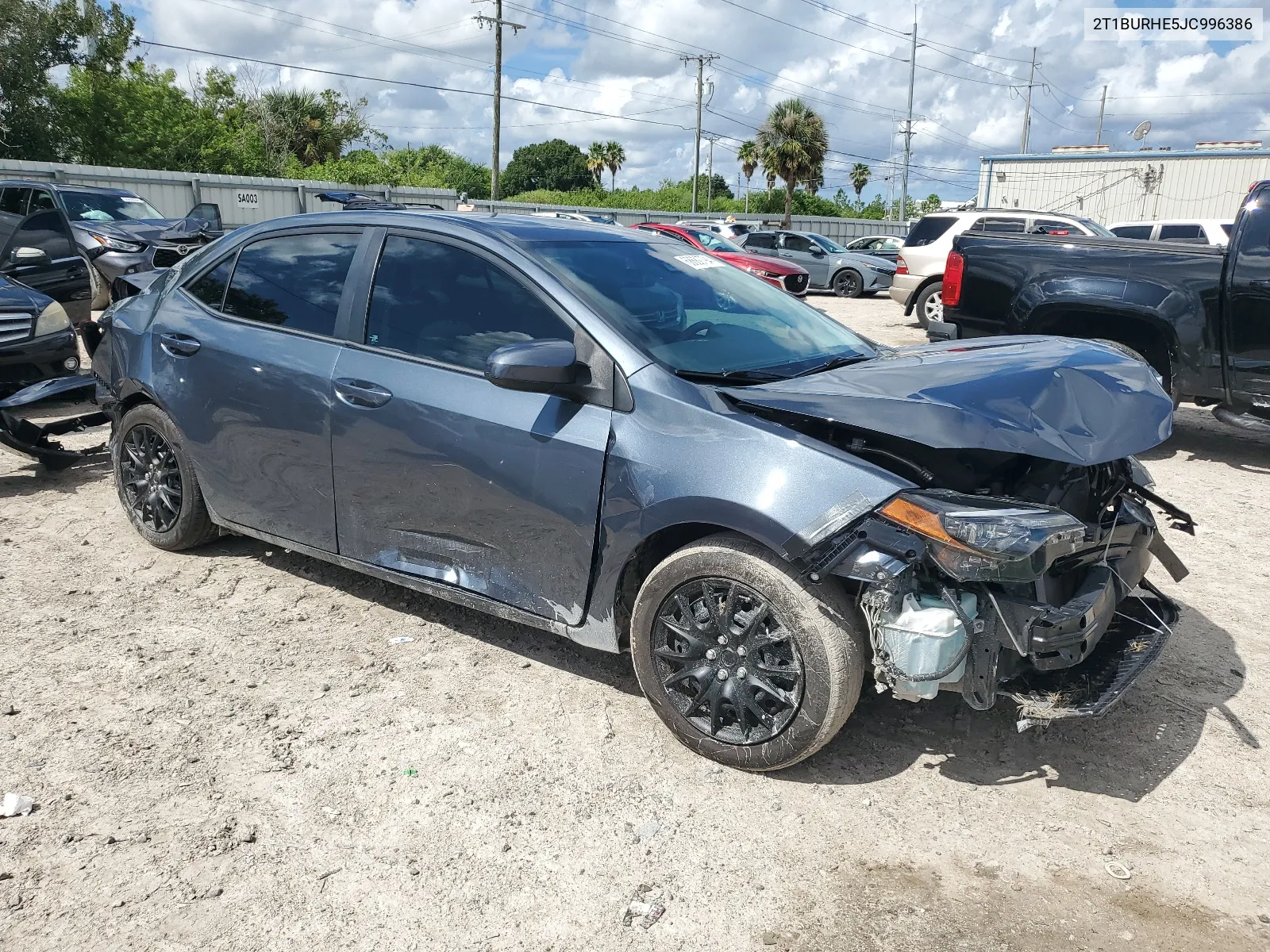 2018 Toyota Corolla L VIN: 2T1BURHE5JC996386 Lot: 68680794