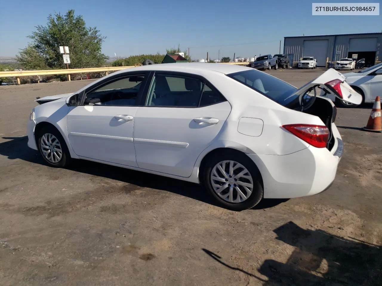 2018 Toyota Corolla L VIN: 2T1BURHE5JC984657 Lot: 68835714