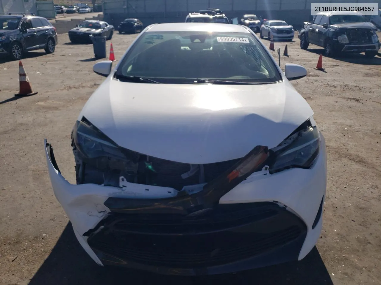 2018 Toyota Corolla L VIN: 2T1BURHE5JC984657 Lot: 68835714