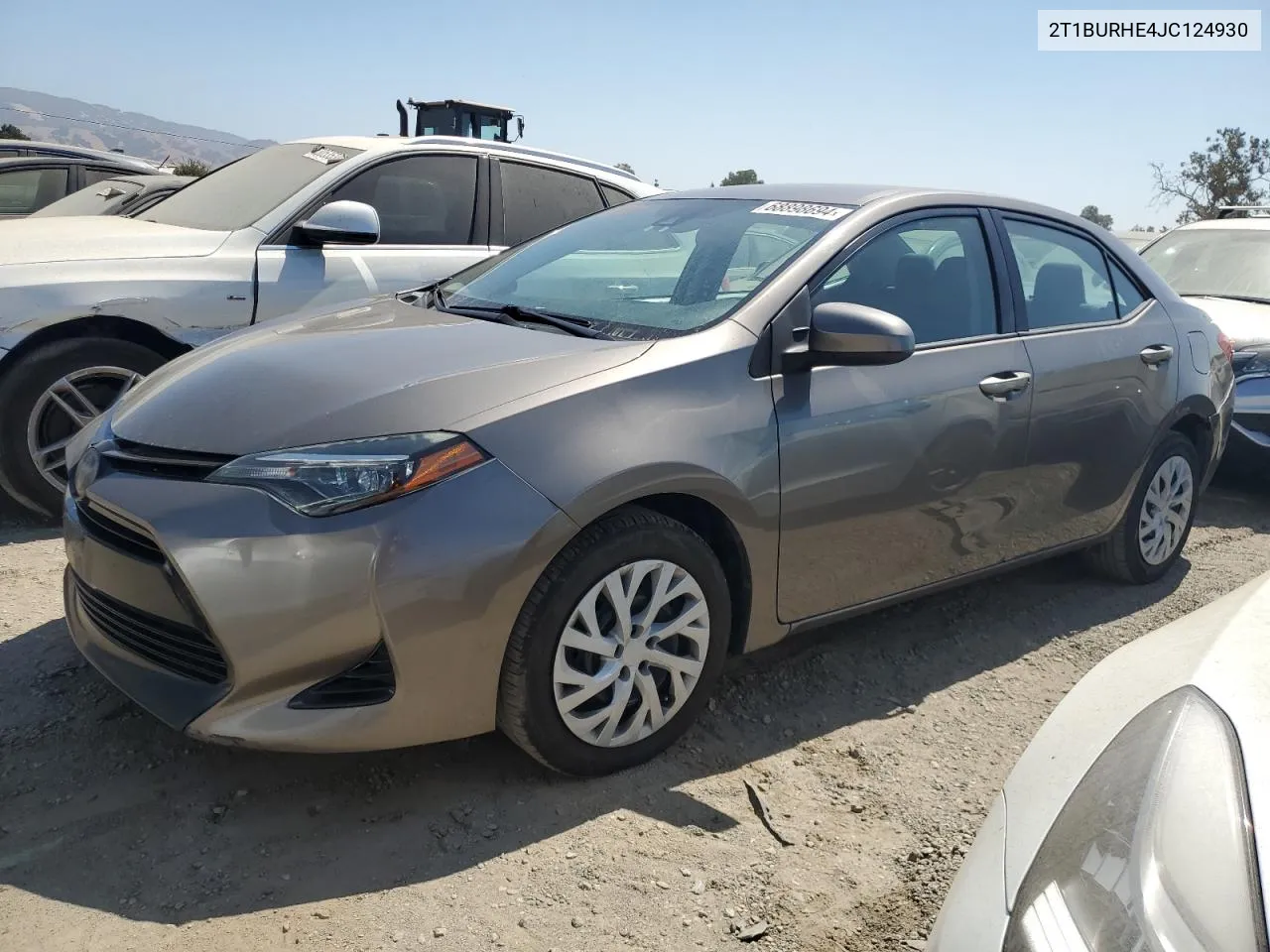 2018 Toyota Corolla L VIN: 2T1BURHE4JC124930 Lot: 68898694