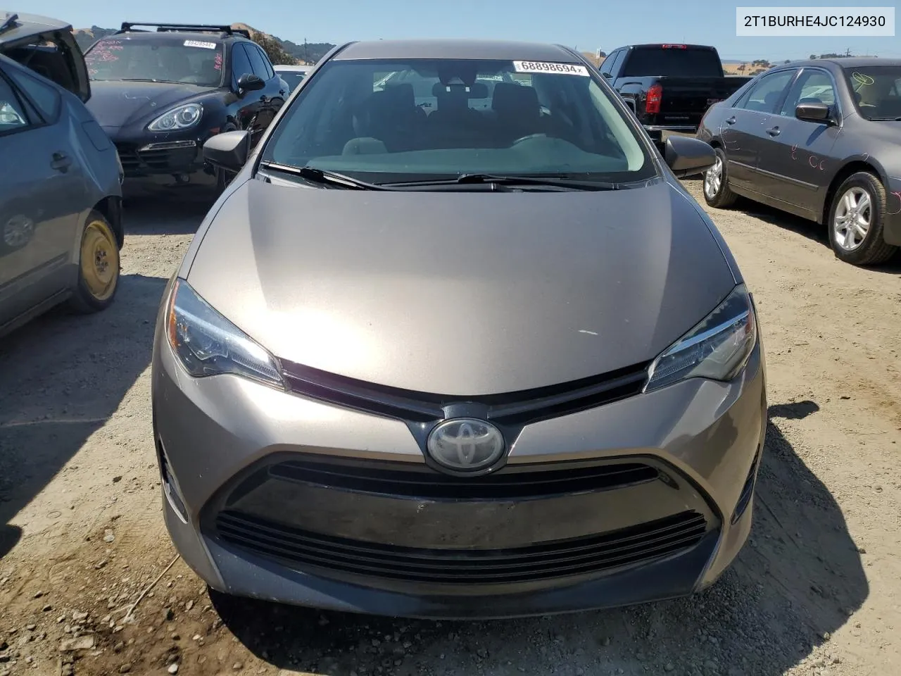 2018 Toyota Corolla L VIN: 2T1BURHE4JC124930 Lot: 68898694