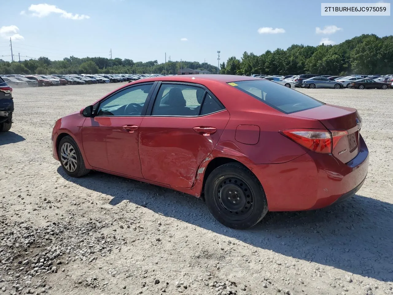 2018 Toyota Corolla L VIN: 2T1BURHE6JC975059 Lot: 69023214