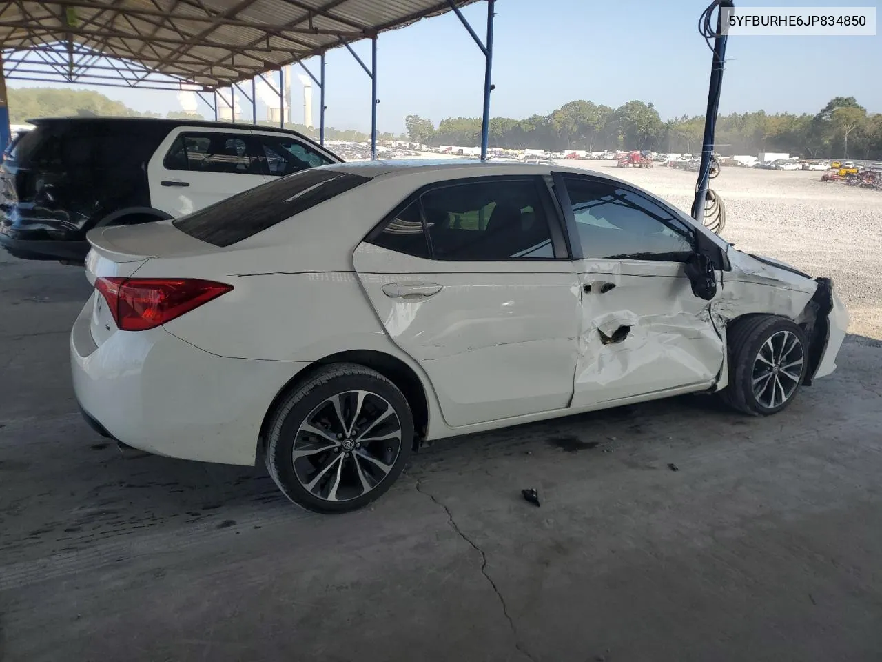 2018 Toyota Corolla L VIN: 5YFBURHE6JP834850 Lot: 69060484