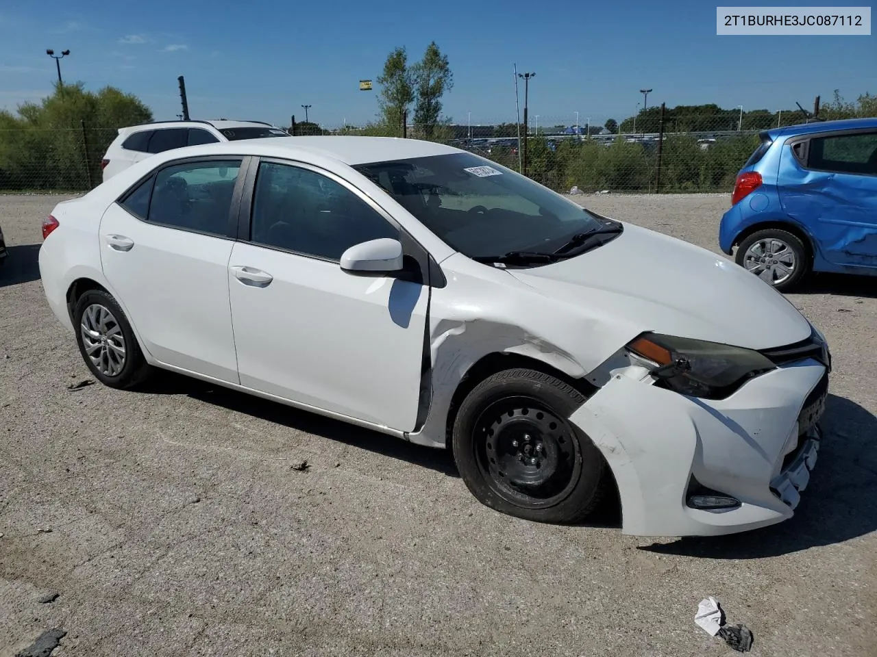 2018 Toyota Corolla L VIN: 2T1BURHE3JC087112 Lot: 69138724