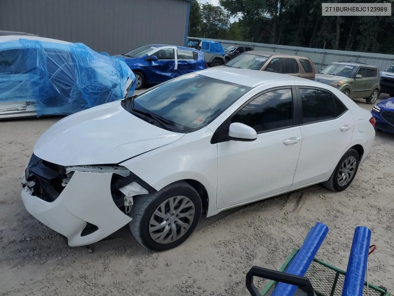 2018 Toyota Corolla L VIN: 2T1BURHE8JC123988 Lot: 69215194