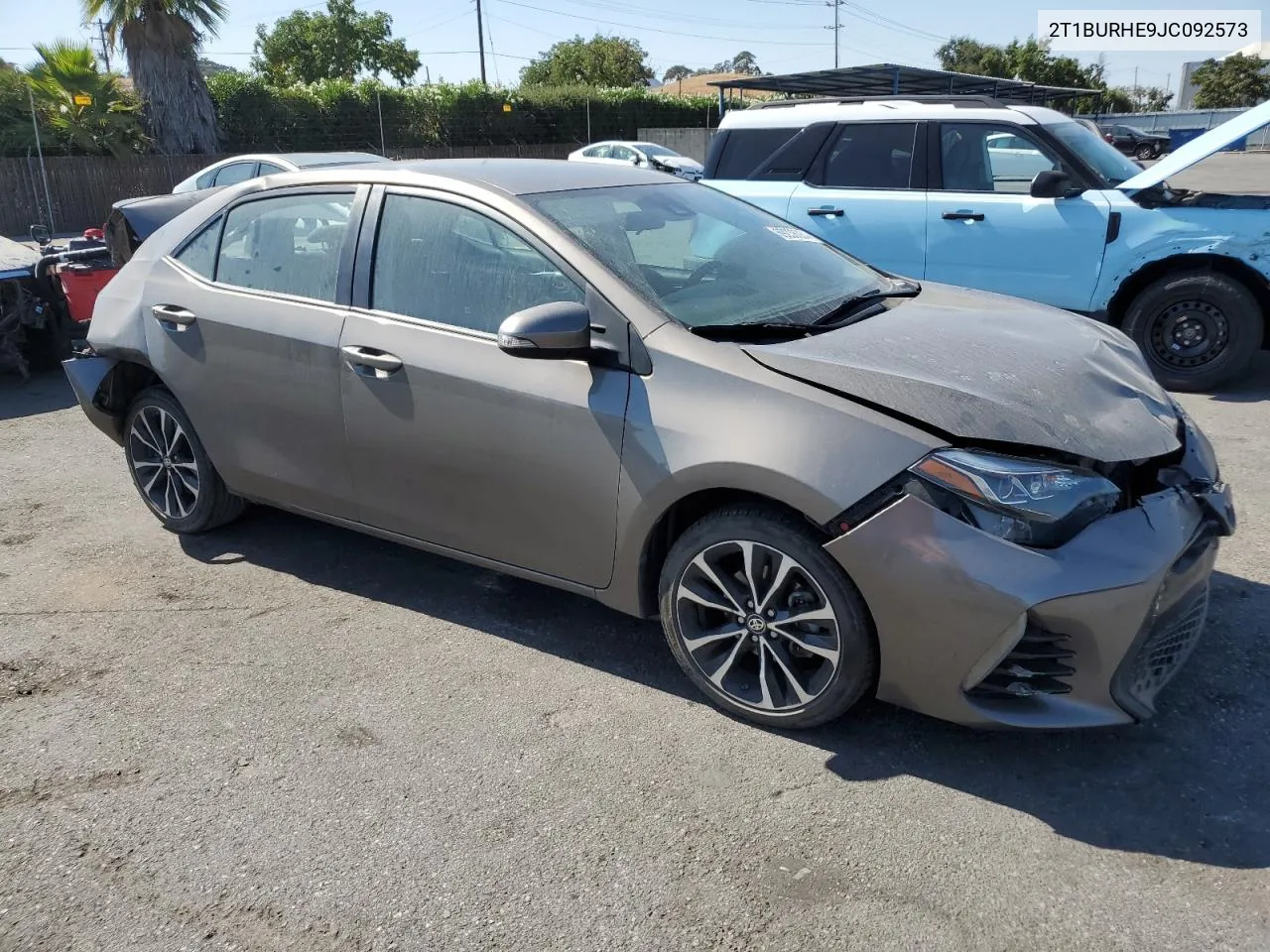 2018 Toyota Corolla L VIN: 2T1BURHE9JC092573 Lot: 69238084