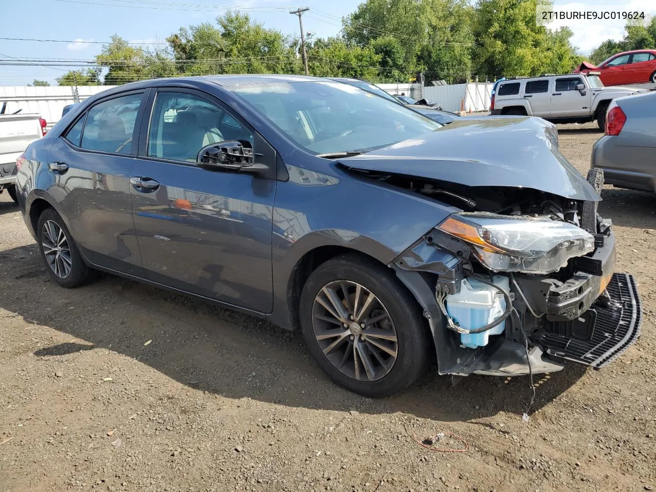 2018 Toyota Corolla L VIN: 2T1BURHE9JC019624 Lot: 69274744