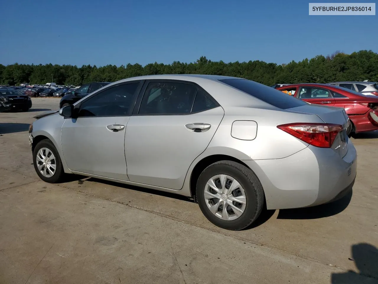 2018 Toyota Corolla L VIN: 5YFBURHE2JP836014 Lot: 69318134