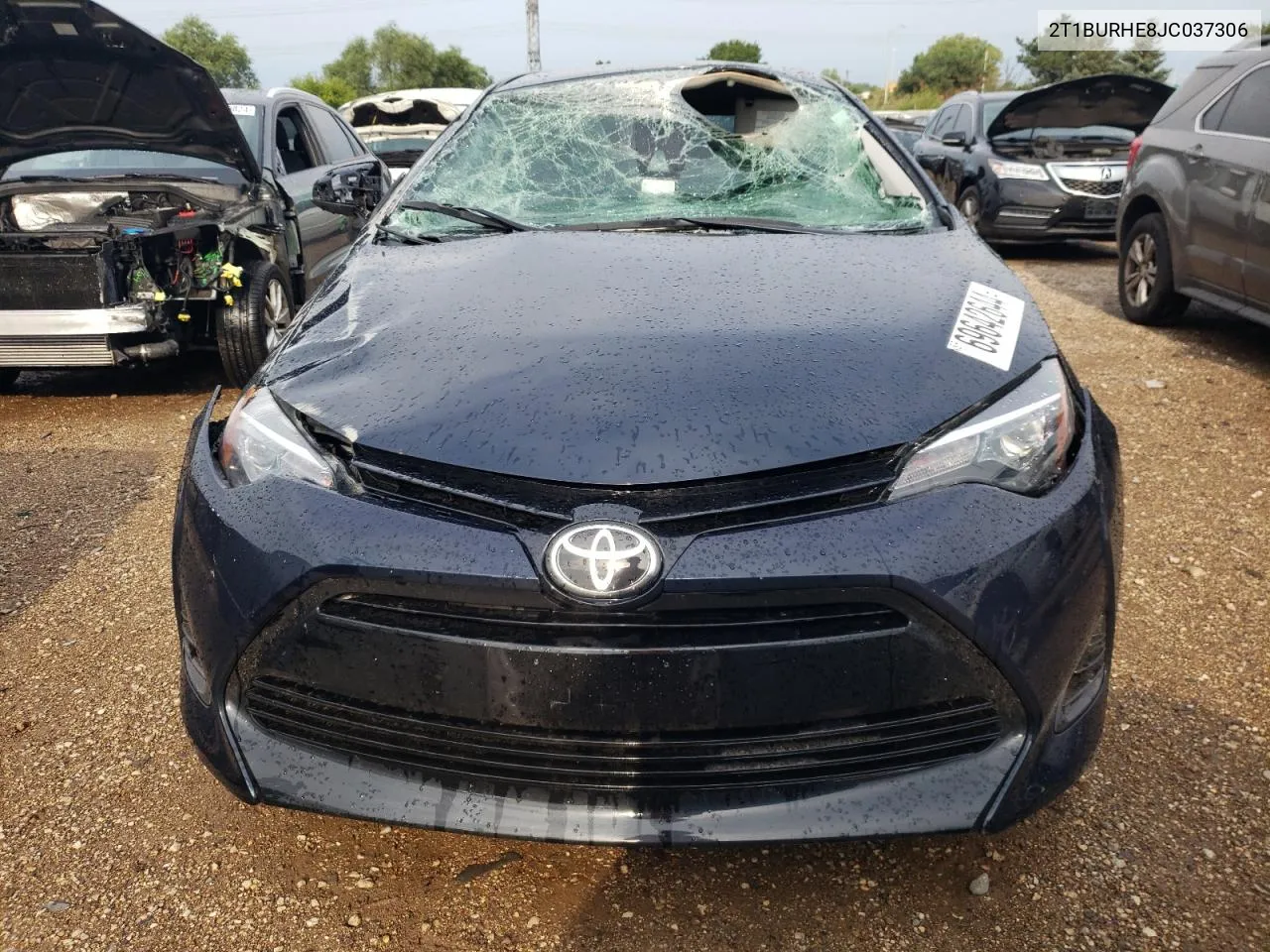 2T1BURHE8JC037306 2018 Toyota Corolla L