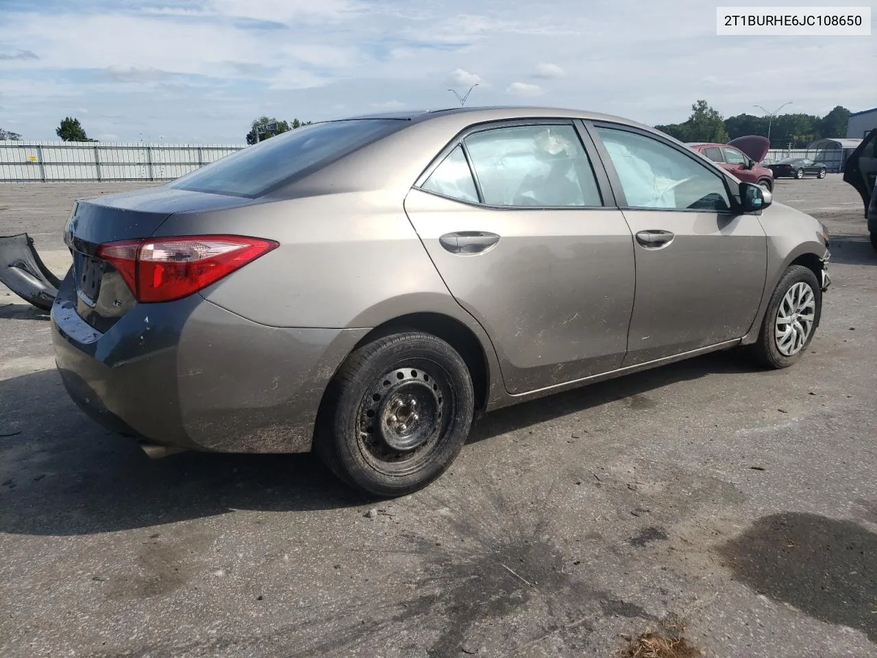 2018 Toyota Corolla L VIN: 2T1BURHE6JC108650 Lot: 70199544