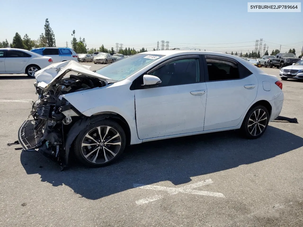 2018 Toyota Corolla L VIN: 5YFBURHE2JP789664 Lot: 70307454