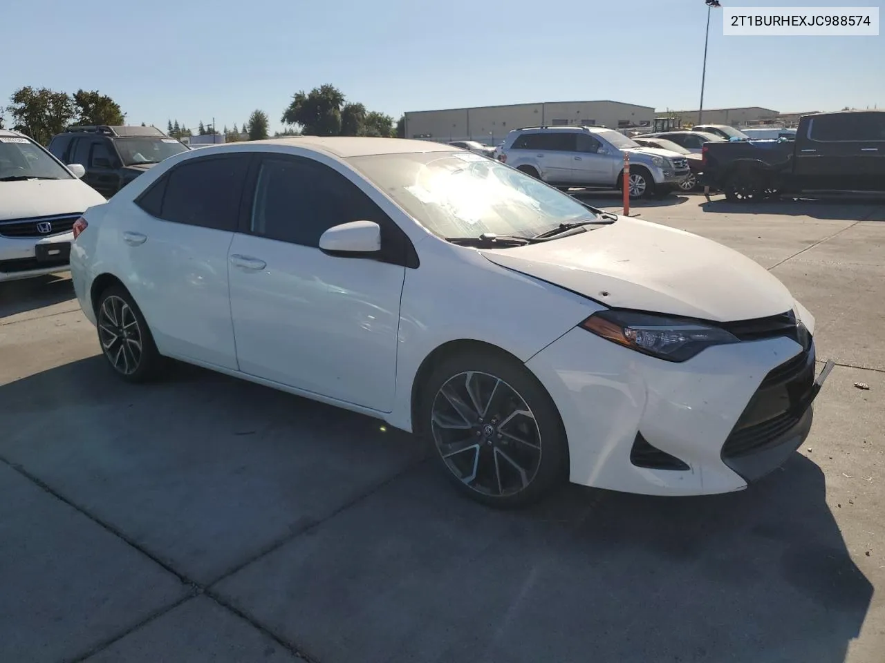 2018 Toyota Corolla L VIN: 2T1BURHEXJC988574 Lot: 70382024