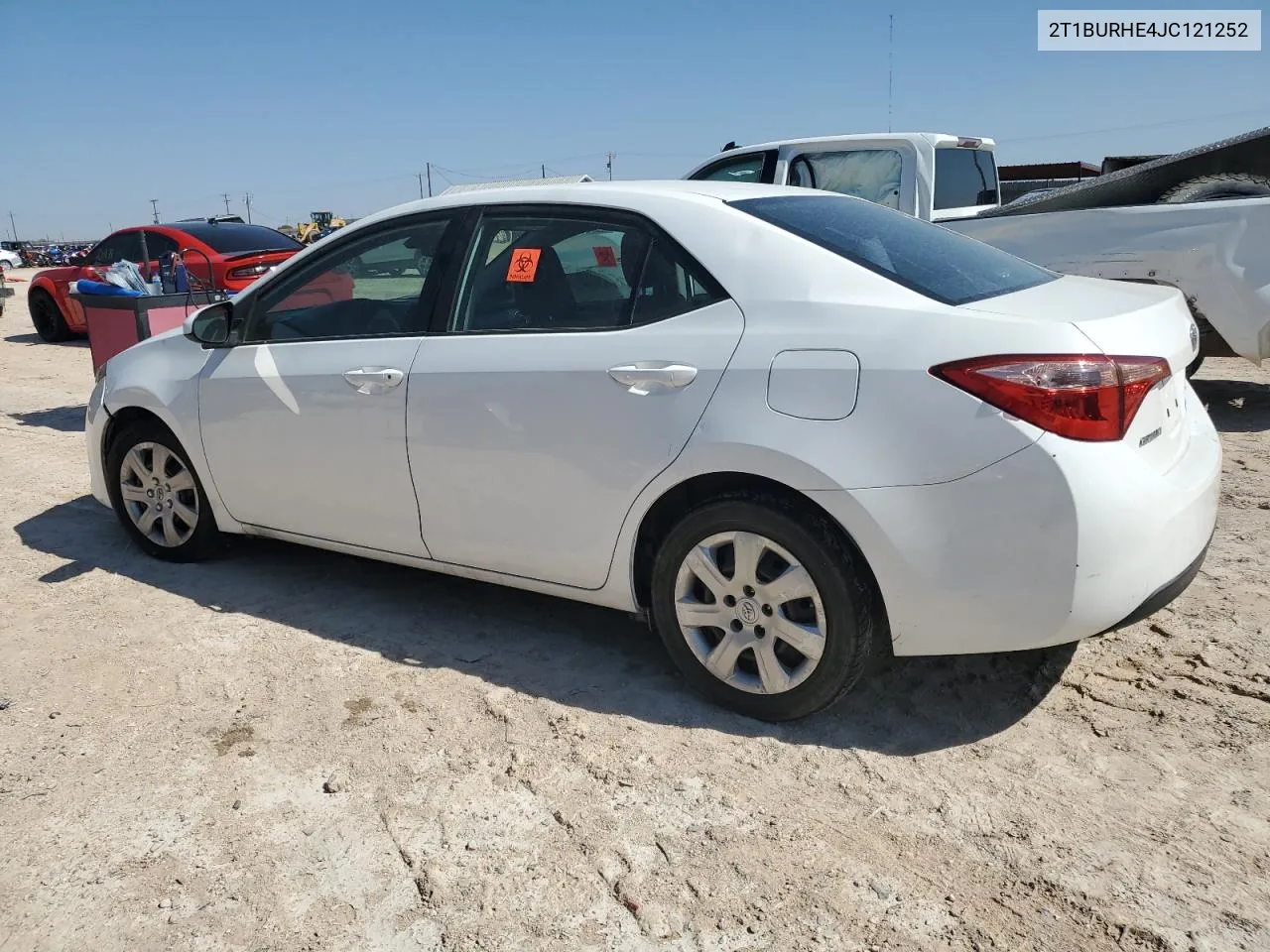 2018 Toyota Corolla L VIN: 2T1BURHE4JC121252 Lot: 70518544