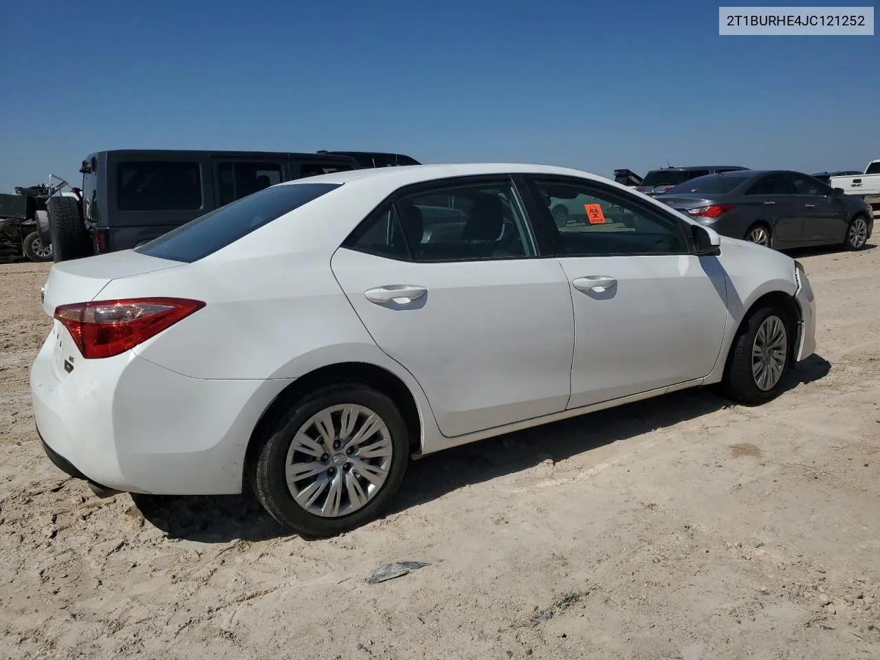 2018 Toyota Corolla L VIN: 2T1BURHE4JC121252 Lot: 70518544