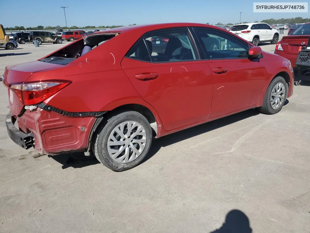 2018 Toyota Corolla L VIN: 5YFBURHE5JP748736 Lot: 70524834