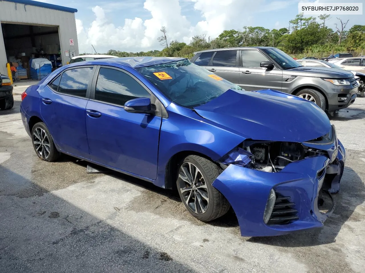 2018 Toyota Corolla L VIN: 5YFBURHE7JP768020 Lot: 70528614