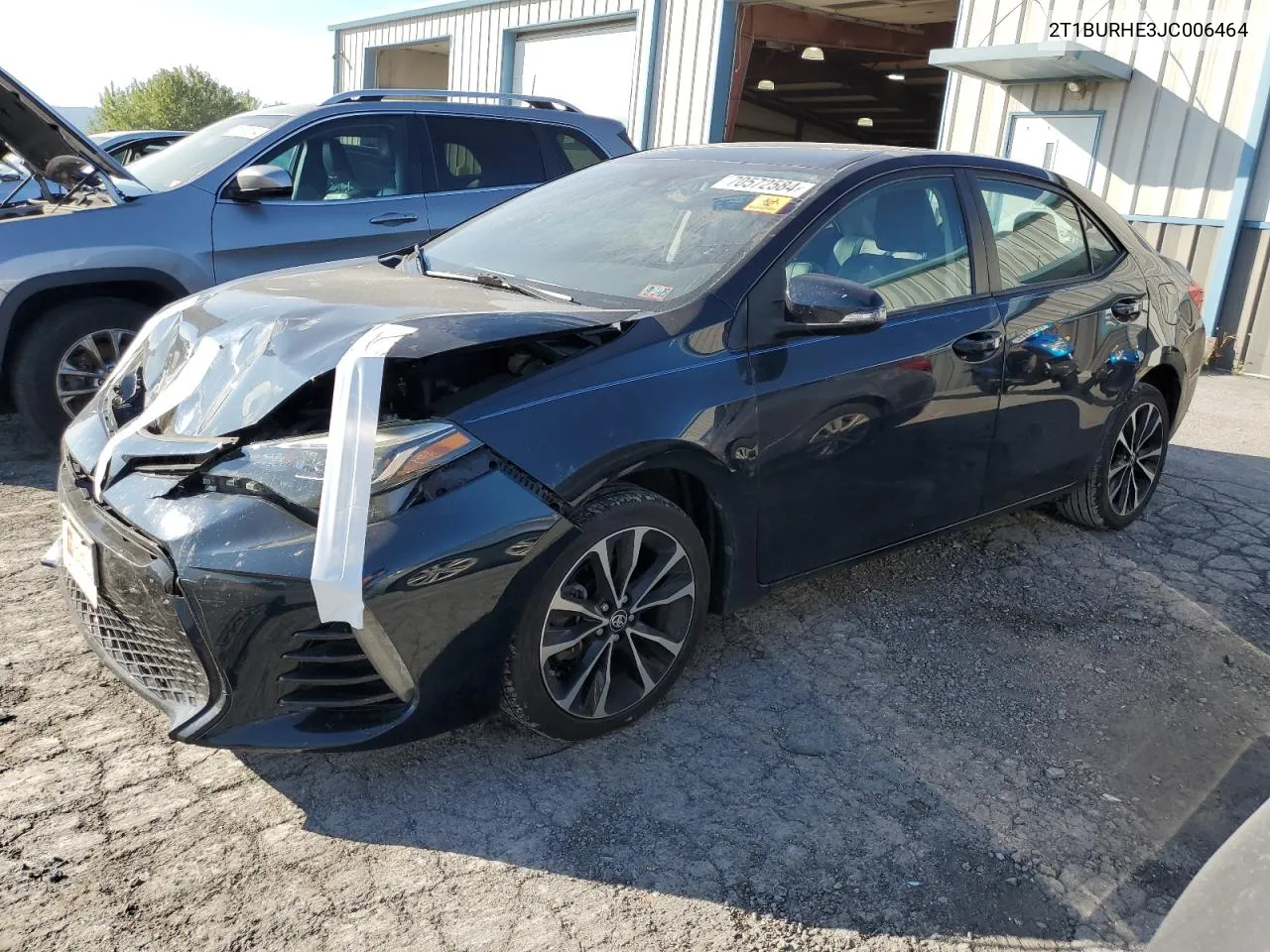 2018 Toyota Corolla L VIN: 2T1BURHE3JC006464 Lot: 70572584