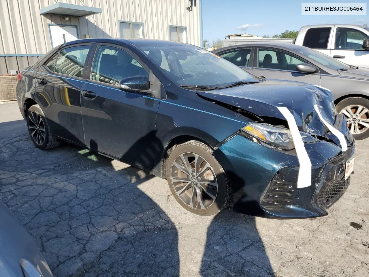 2018 Toyota Corolla L VIN: 2T1BURHE3JC006464 Lot: 70572584