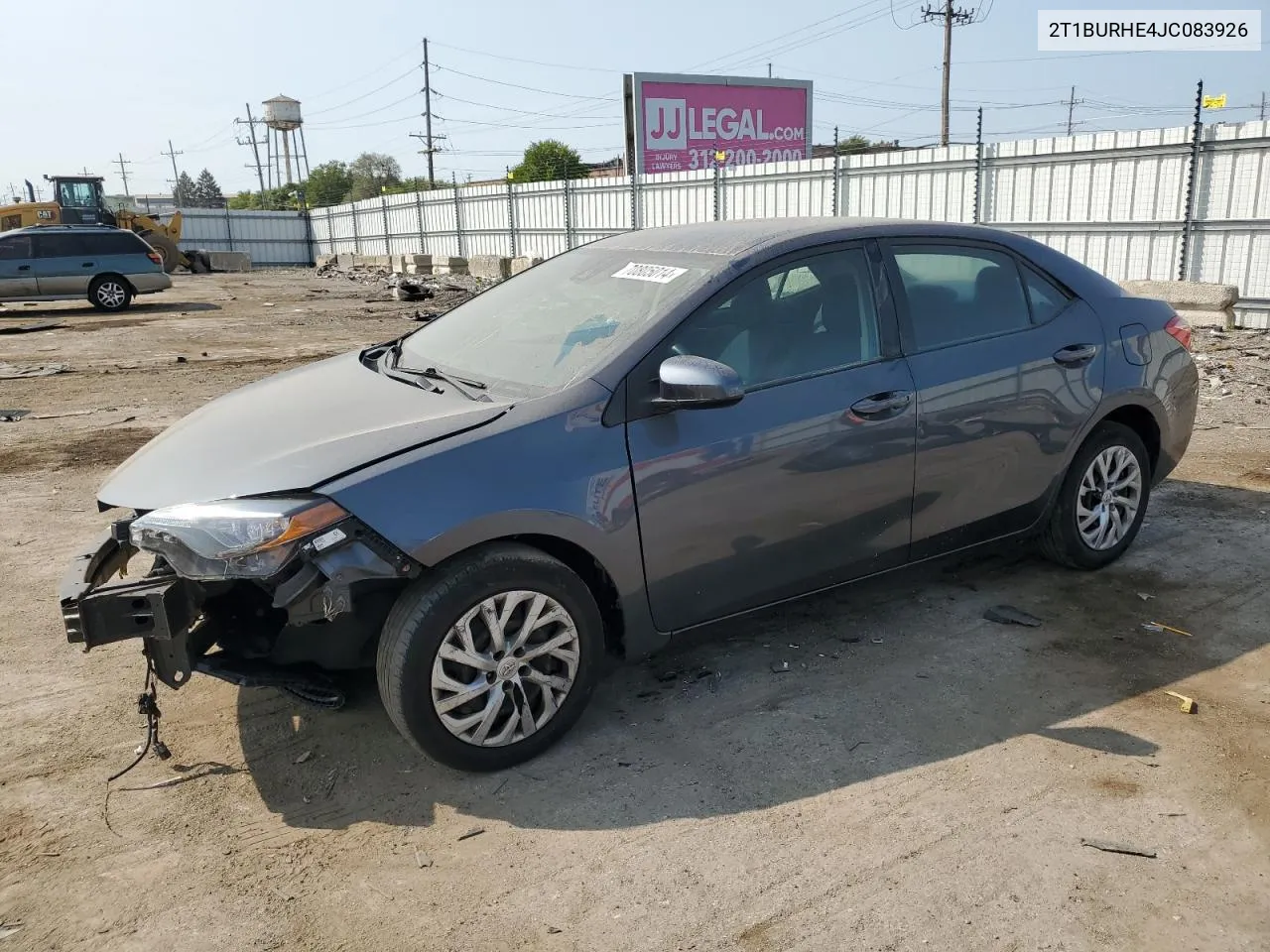 2018 Toyota Corolla L VIN: 2T1BURHE4JC083926 Lot: 70805014