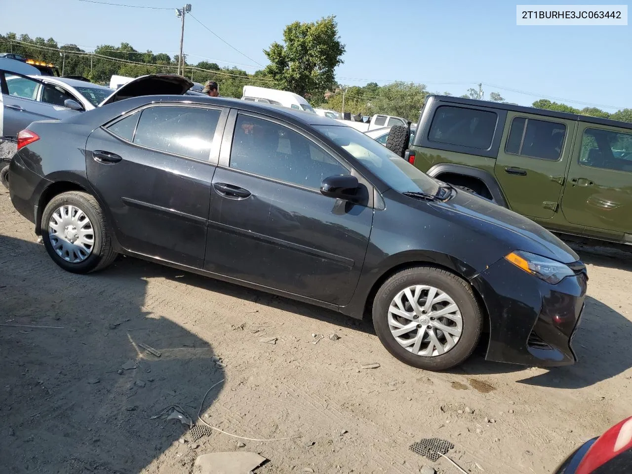 2018 Toyota Corolla L VIN: 2T1BURHE3JC063442 Lot: 70812864