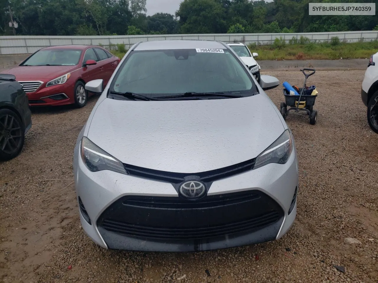 2018 Toyota Corolla L VIN: 5YFBURHE5JP740359 Lot: 70845204