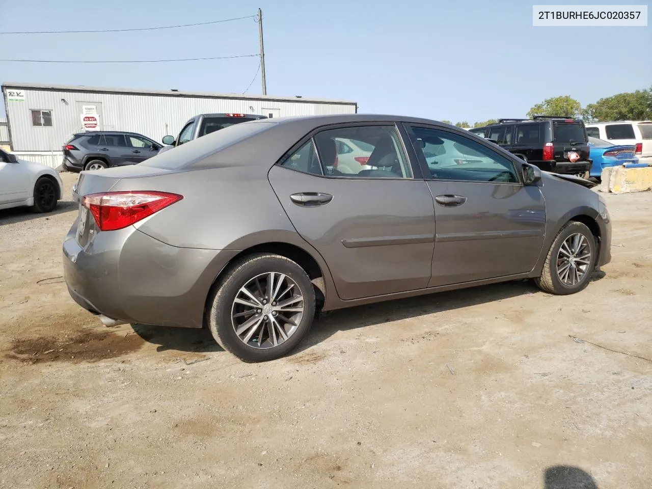 2018 Toyota Corolla L VIN: 2T1BURHE6JC020357 Lot: 70849364