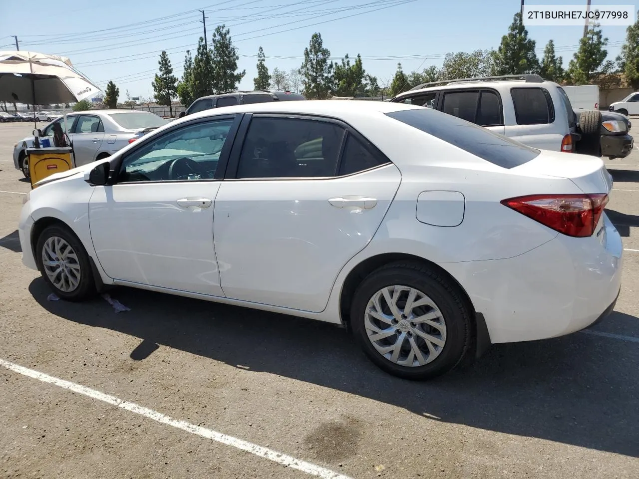 2018 Toyota Corolla L VIN: 2T1BURHE7JC977998 Lot: 70865574